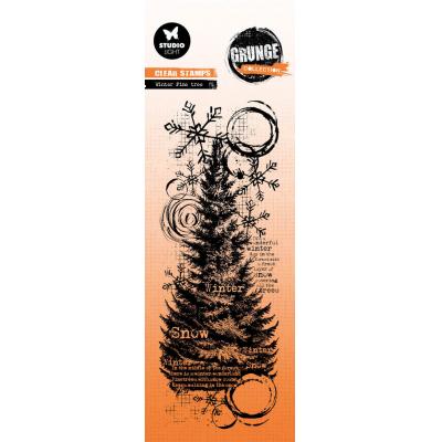 StudioLight Grunge Collection Stempel - Winter Pine Tree