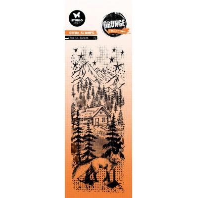 StudioLight Grunge Collection Stempel - Fox In Forest