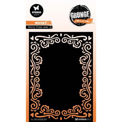 StudioLight Grunge Stencil - Swirly Frame