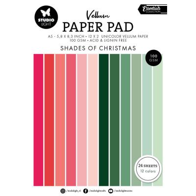 StudioLight Spezialpapiere - Shades of Christmas Vellum Paper Pad