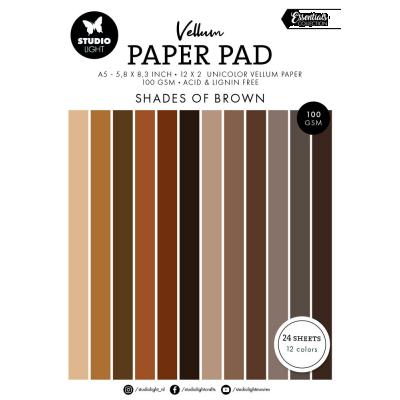 StudioLight Spezialpapiere - Shades of Brown Vellum Paper Pad