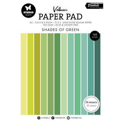 StudioLight Spezialpapiere - Shades of Green Vellum Paper Pad