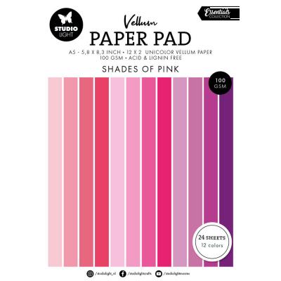 StudioLight Spezialpapiere - Shades of Pink Vellum Paper Pad