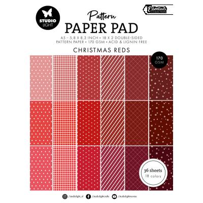 StudioLight Pattern Paper Pad - Christmas Reds