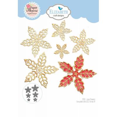 Elizabeth Craft Designs Joyous Christmas - Lace Flowers