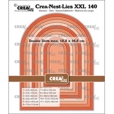 Crealies Crea-Nest-Lies XXL Dies No. 140 High Arch with Double Dots