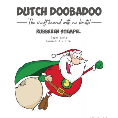 Dutch Doobadoo Stempel - Super Santa