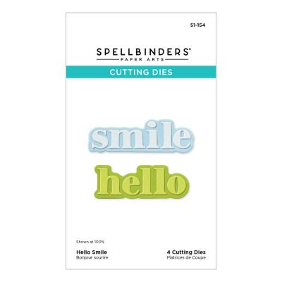 Spellbinders Etched Dies - Hello Smile