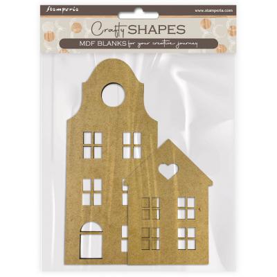 Stamperia MDF Crafty Shapes Blanks - Houses