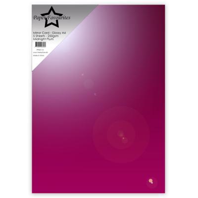 Paper Favourites Mirror Card Glossy - Midnight Plum