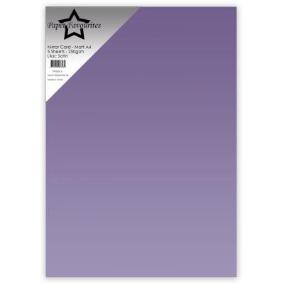 Paper Favourites Mirror Card Matte - Lilac Satin