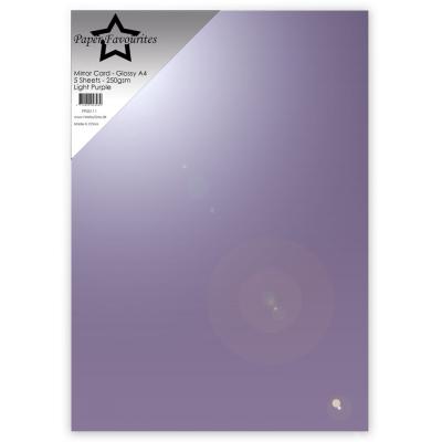 Paper Favourites Mirror Card Glossy - Light Purple