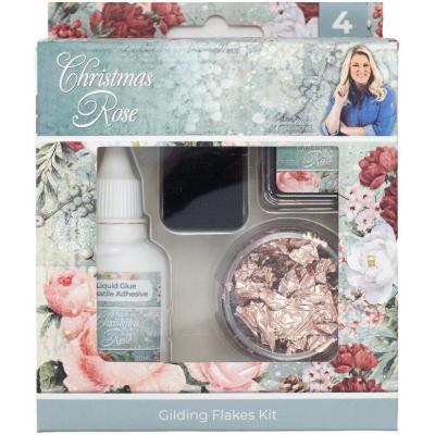 Crafter's Companion Christmas Rose - Gilding Flake Kit