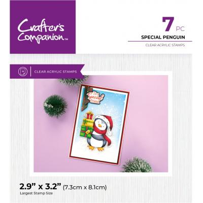 Crafter's Companion Clear Stamp - Special Penguin