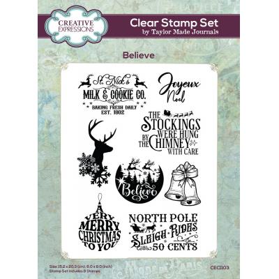 Creative Expressions Taylor Made Journals Stempel - Believe