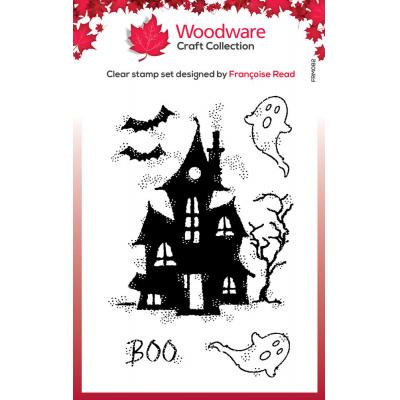 Creative Expressions Woodware Craft Collection Clear Stamp - Haunted