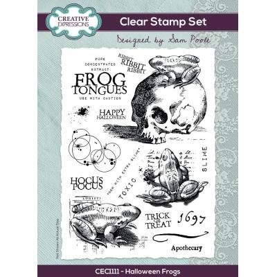 Creative Expressions Sam Poole Stempel - Halloween Frogs