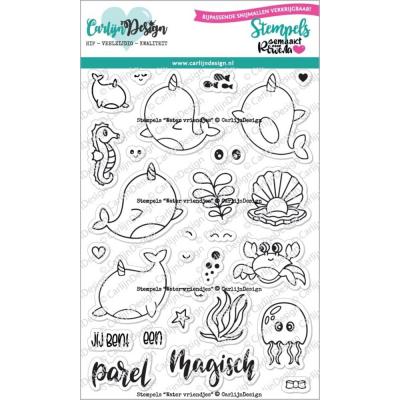 CarlijnDesign Stempel - Water Vriendjes