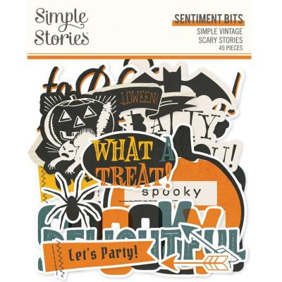 Simple Stories Simple Vintage Scary Stories - Sentiment Bits & Pieces