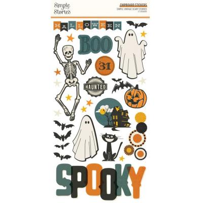 Simple Stories Simple Vintage Scary Stories - Chipboard Sticker