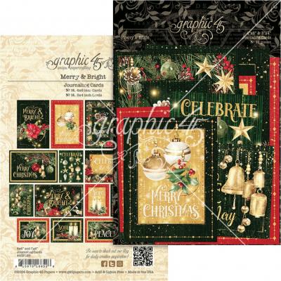 Graphic 45 Merry & Bright - Journaling Cards