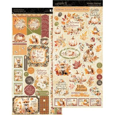 Graphic 45 Autumn Greetings - Sticker Set