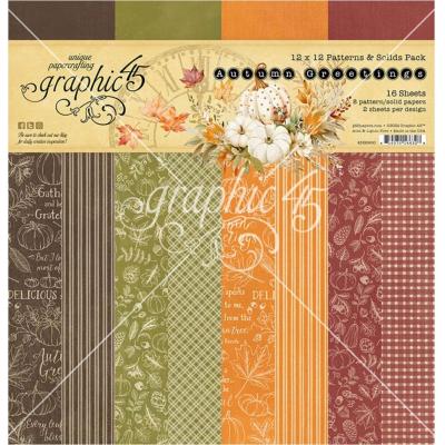 Graphic 45 Autumn Greetings - Patterns & Solids Pack