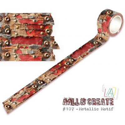 Aall and Create Washi Tape - Metallic Motif