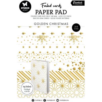 StudioLight Gold Foiled Cards - Golden Christmas