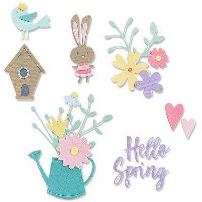 Sizzix Thinlits Olivia Rose Cutting Dies - Hello Spring