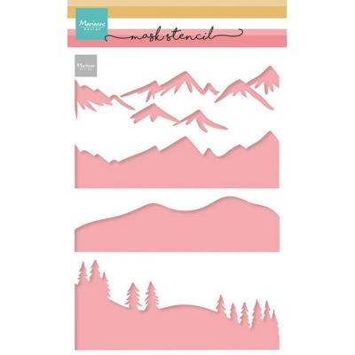 Marianne Design Stencil - Mountain Scenery