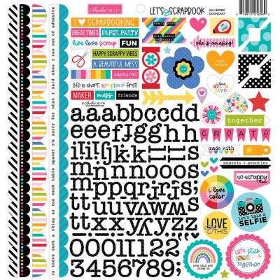 Bella BLVD Let's Scrapbook! - Doohickey Cardstock Stickers