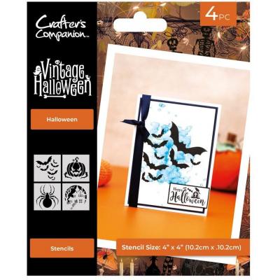 Crafter's Companion Vintage Halloween Stencil - Halloween