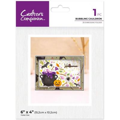 Crafter's Companion Partial 3D Embossing Folders - Bubbling Cauldron