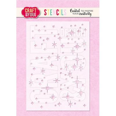 Craft & You Design Stencil  - Sparks