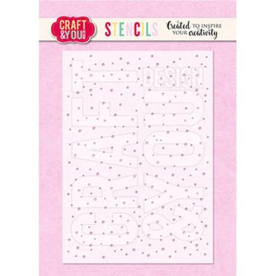 Craft & You Design Stencil  - Dots