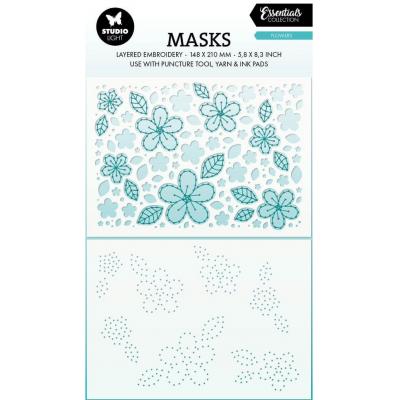 Studio Light Layered Embroidery Mask - Flowers