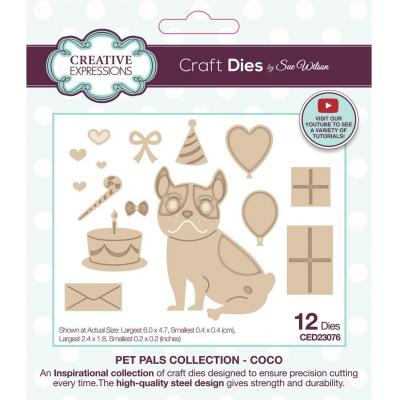 Creative Expressions Sue Wilson Craft Die -  Pet Pals Coco