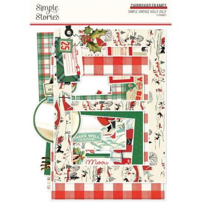 Simple Stories Simple Vintage Holly Jolly - Chipboard Frames