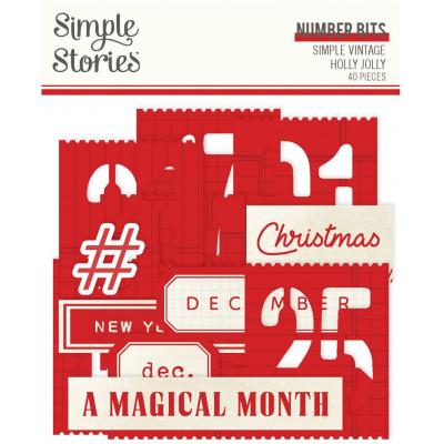 Simple Stories Simple Vintage Holly Jolly - Number Bits