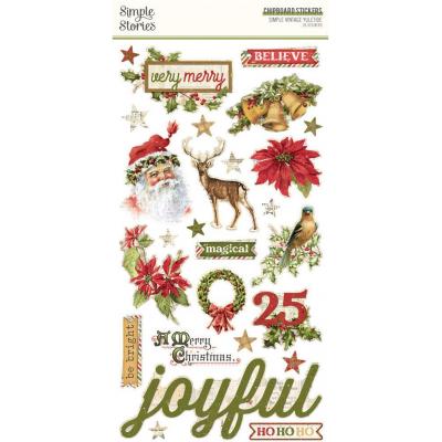 Simple Stories Simple Vintage Yuletide - Chipboard Sticker