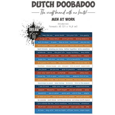 Dutch Doobadoo Sticker - Men at Work