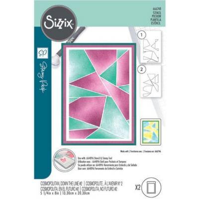 Sizzix Stencils by Stacey Park Cosmopolitan - Down the Line