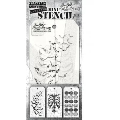 Stampers Anonymous Tim Holtz Mini Stencil Set #61