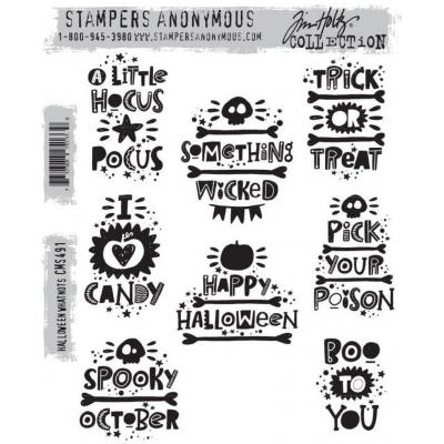 Stampers Anonymous Tim Holtz Stempel - Halloween Whatnots