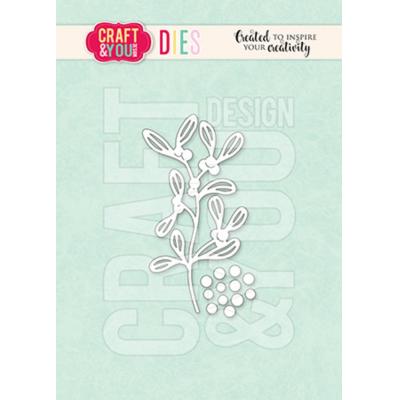 Craft & You Design Cutting Dies - Sprig of Mistletoe