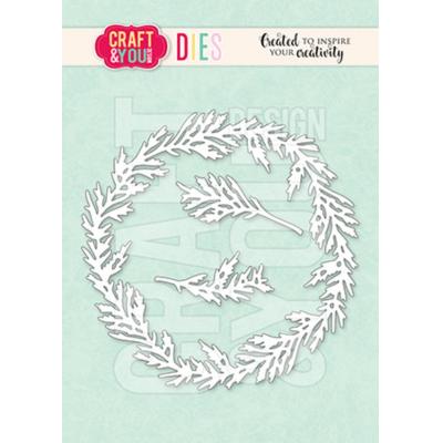 Craft & You Design Cutting Dies - Cedar Wreath