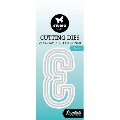 StudioLight Essentials Cutting Die - Number 3