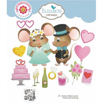 Elizabeth Craft Designs Meet the Mice Dies - Valentines and Wedding Accessories