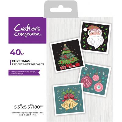 Crafter's Companion Pre Cut Layering Pad - Christmas